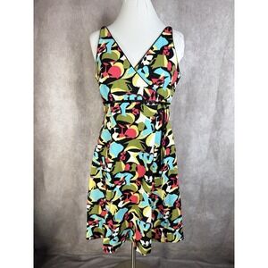 Becky & Max Y2K 90's Martini Drink Print Sleeveless Dress In Multi Size 6